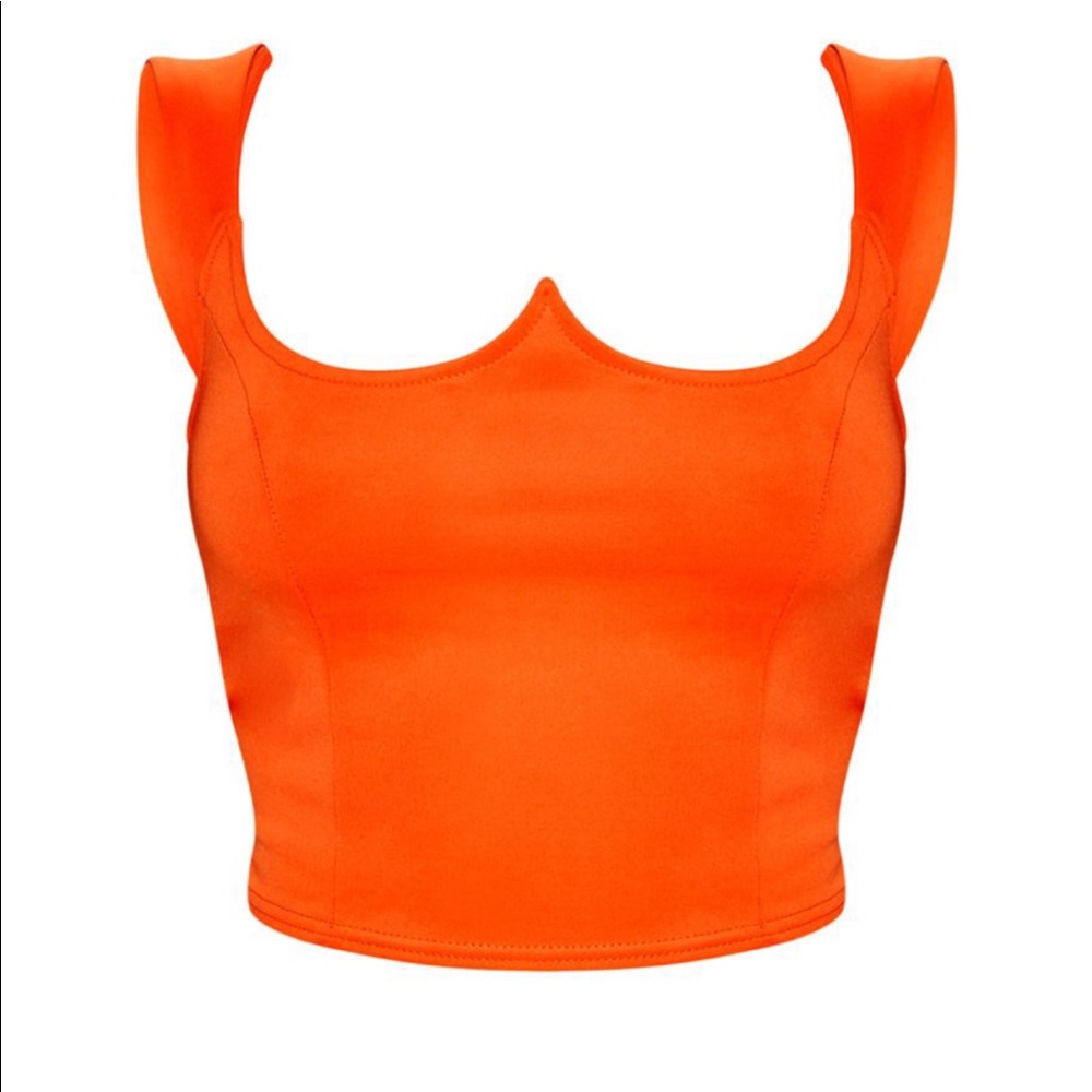 Orange crop top